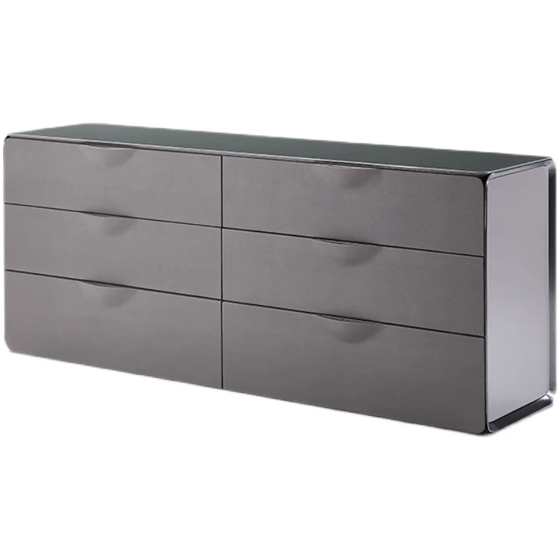 

Tall TV cabinet, tempered glass countertop, bedroom storage chest, leather porch cabinet