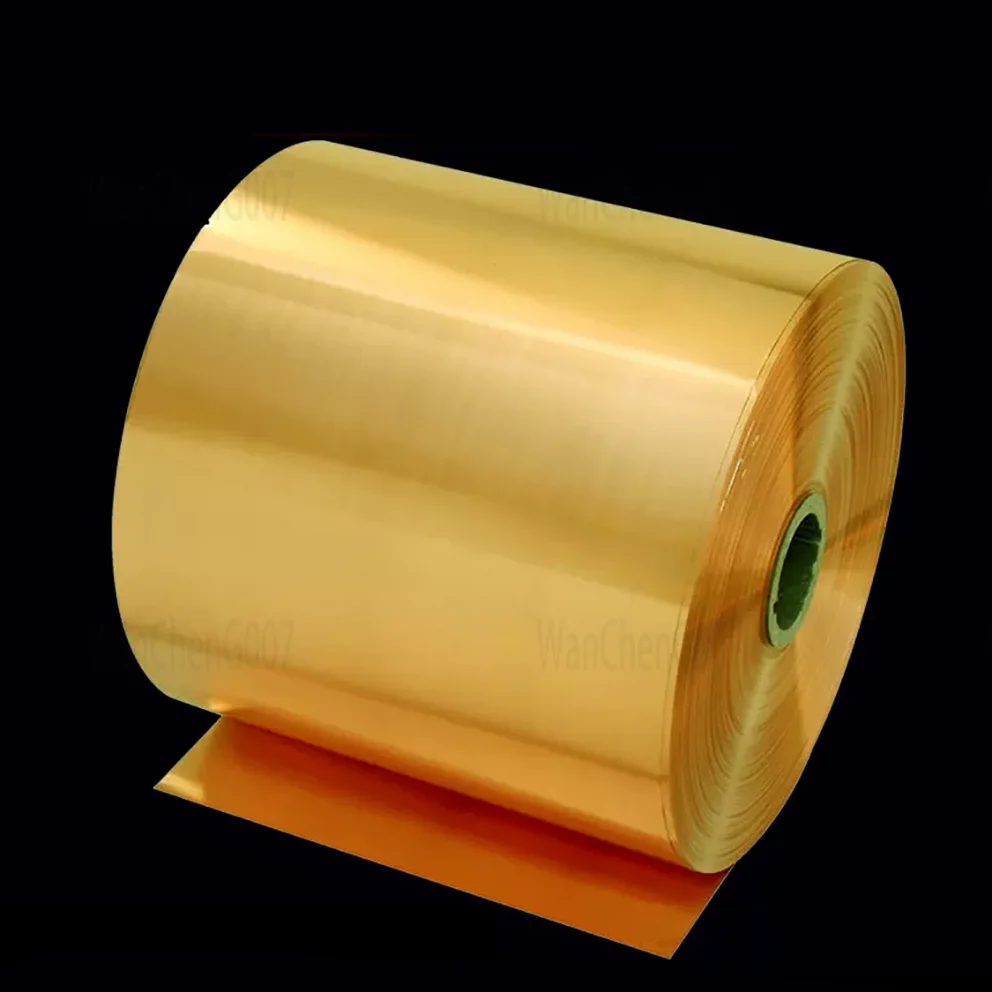 Imagem -02 - Tira de Bronze Metal a Folha Fina Placa da Folha Espessura 0.011 mm Largura 10300 mm