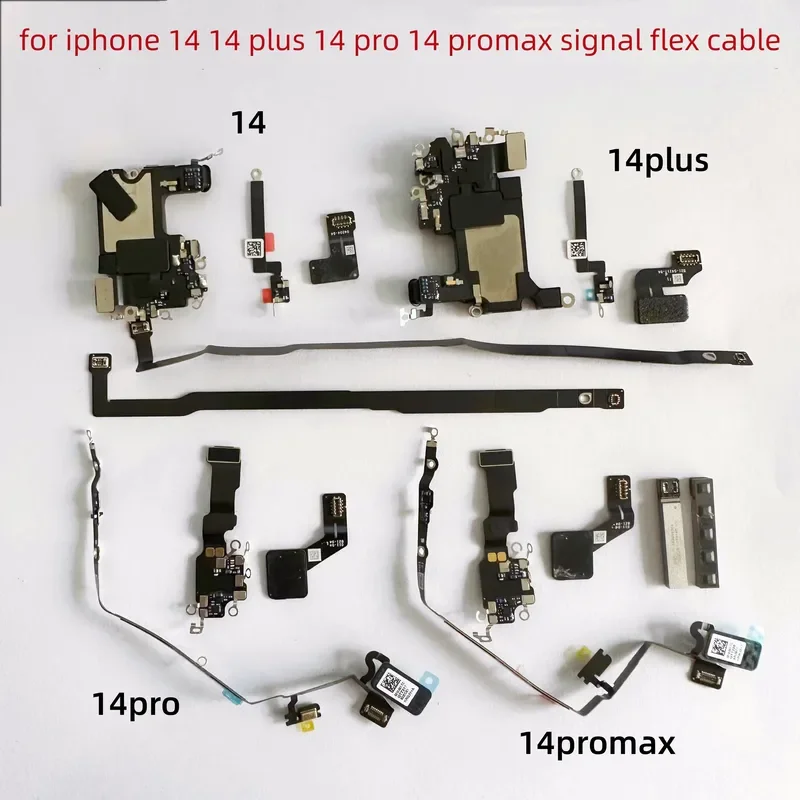 For iPhone 14 Plus 14 Pro 14 Pro Max NFC WiFi GPS Cellular Antenna Flex Bluetooth Motherboard Nano Wires 5G Module Radar