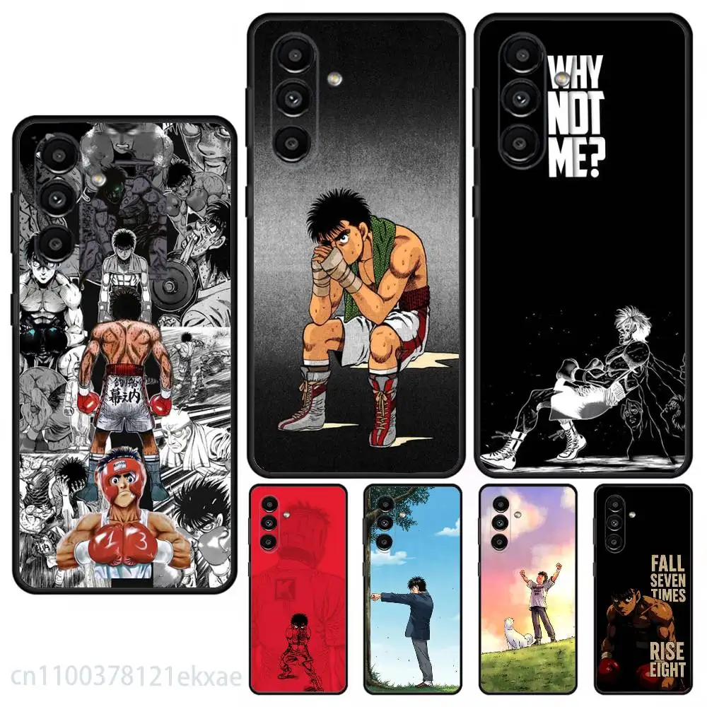 H-Hajime no Ippo Makunouchi Phone Case For Samsung S25,24,21,22,23,20,S30,Ultra,Plus,Fe,Lite,Note,5G Black Soft