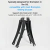 RIRO 16in 자전거 포크 탄소 섬유 접이식 자전거 포크 Brompton C/디스크 브레이크 접이식 자전거 포크 1 3/8 1 1/4 355 타이어 3