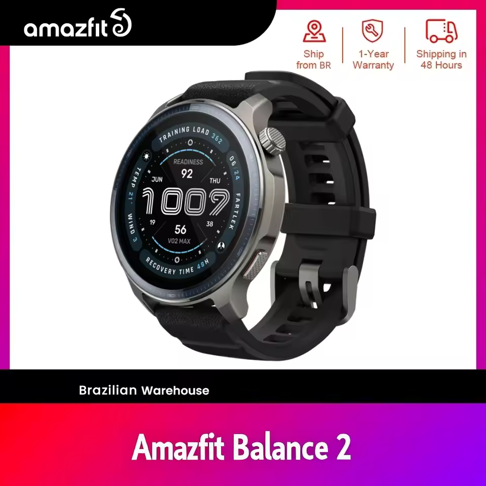 Relógio Inteligente Amazfit Balance 2 AMOLED 47mm Relógio Inteligente Amazfit Balance 2 AMOLED 47mm