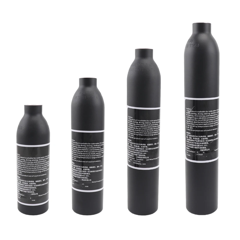 

High Pressure Air Cylinder 4500psi Soda Drink Gas Filling Bottle 300Bar Aquarium Plant CO2 Tank Dive Oxygen Tank Thread M18*1.5