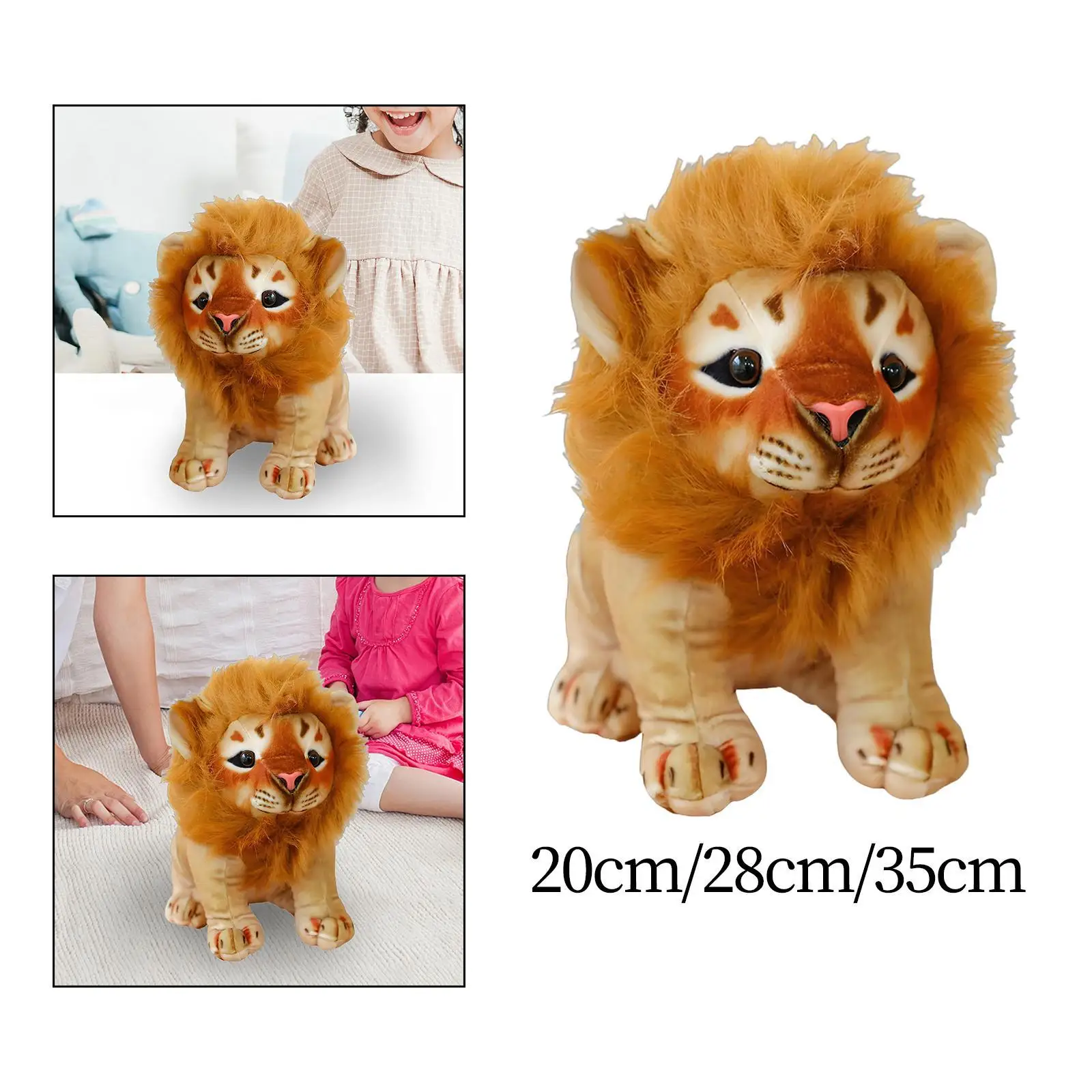 Peluche leone adorabile bambola di peluche coccole per la cameretta dei bambini