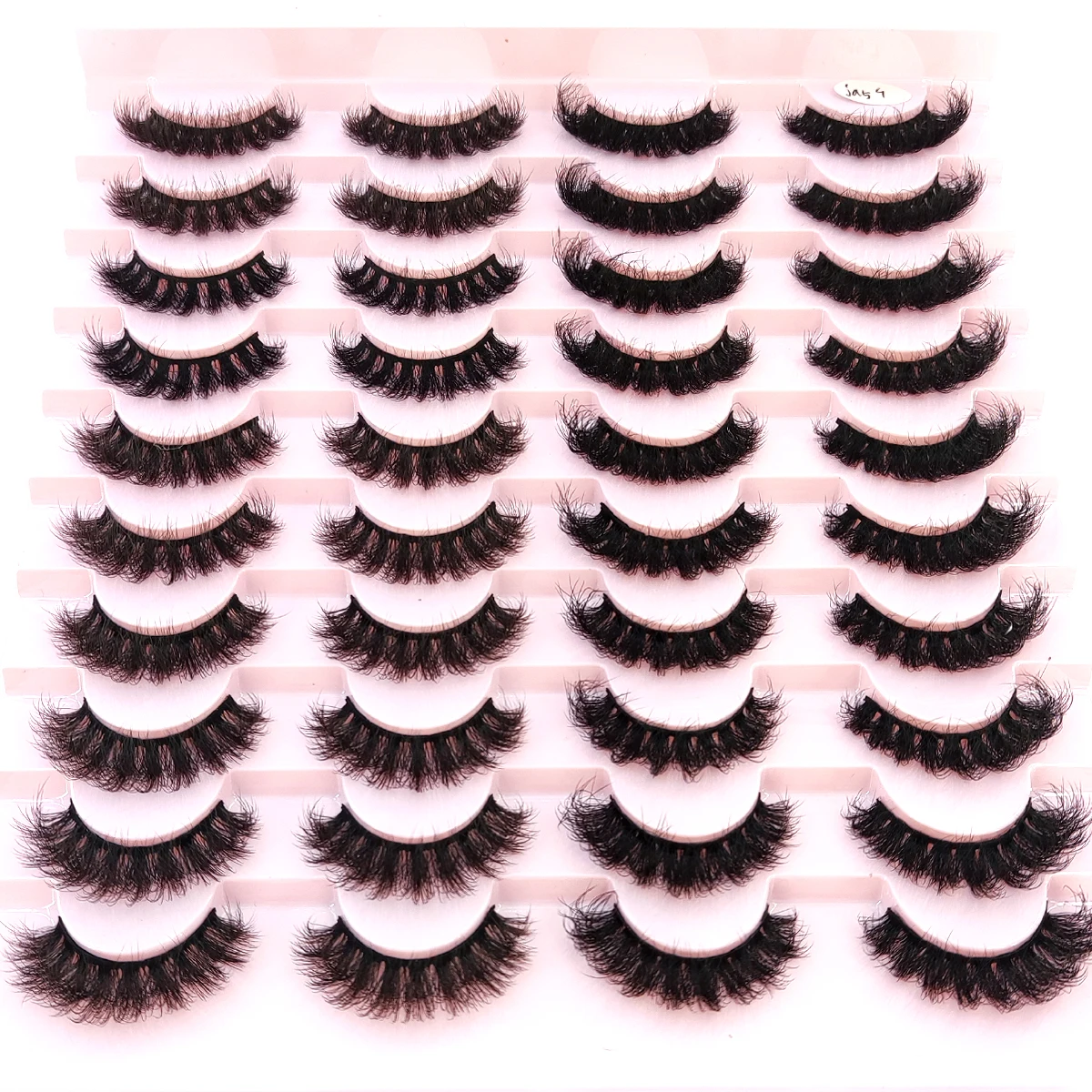 New 20 pairs of 3D artificial mink eyelashes thick and fluffy false eyelashes thick and dramatic cat eye eyelashes long eyelashe