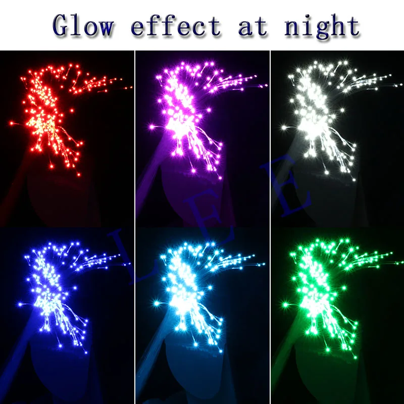 Dia 1.0 mm *50pcs *2Meters End Glow PMMA Fiber Optic Cable  for Car Starry Sky Ceiling All Kind LED Light Engine Driver