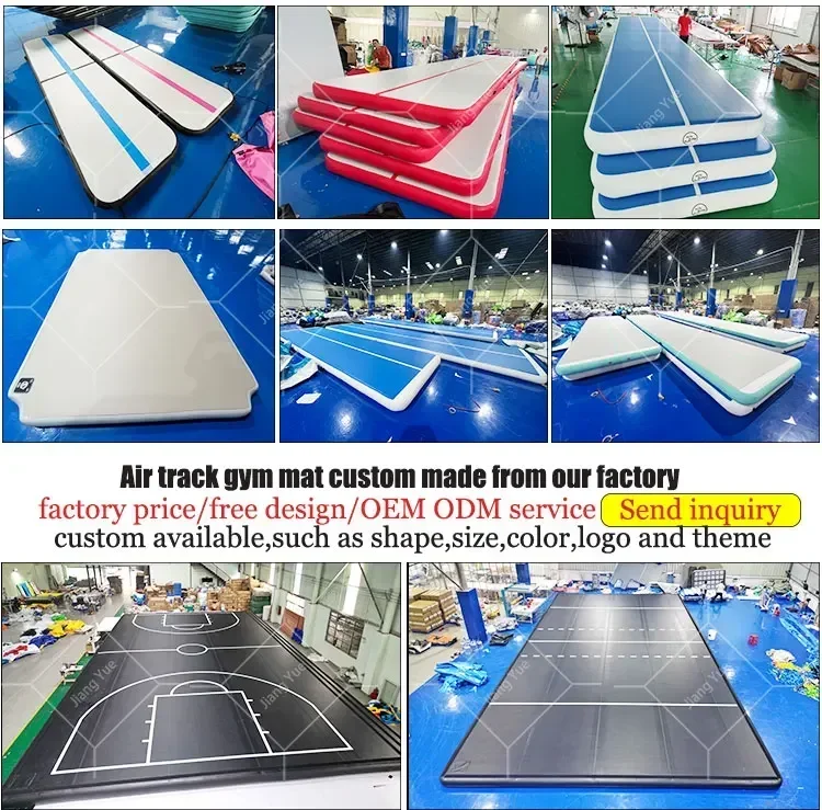 Top Sell Outdoor Inflatable Tumble Mattress 40feet Gymnastics Air Track