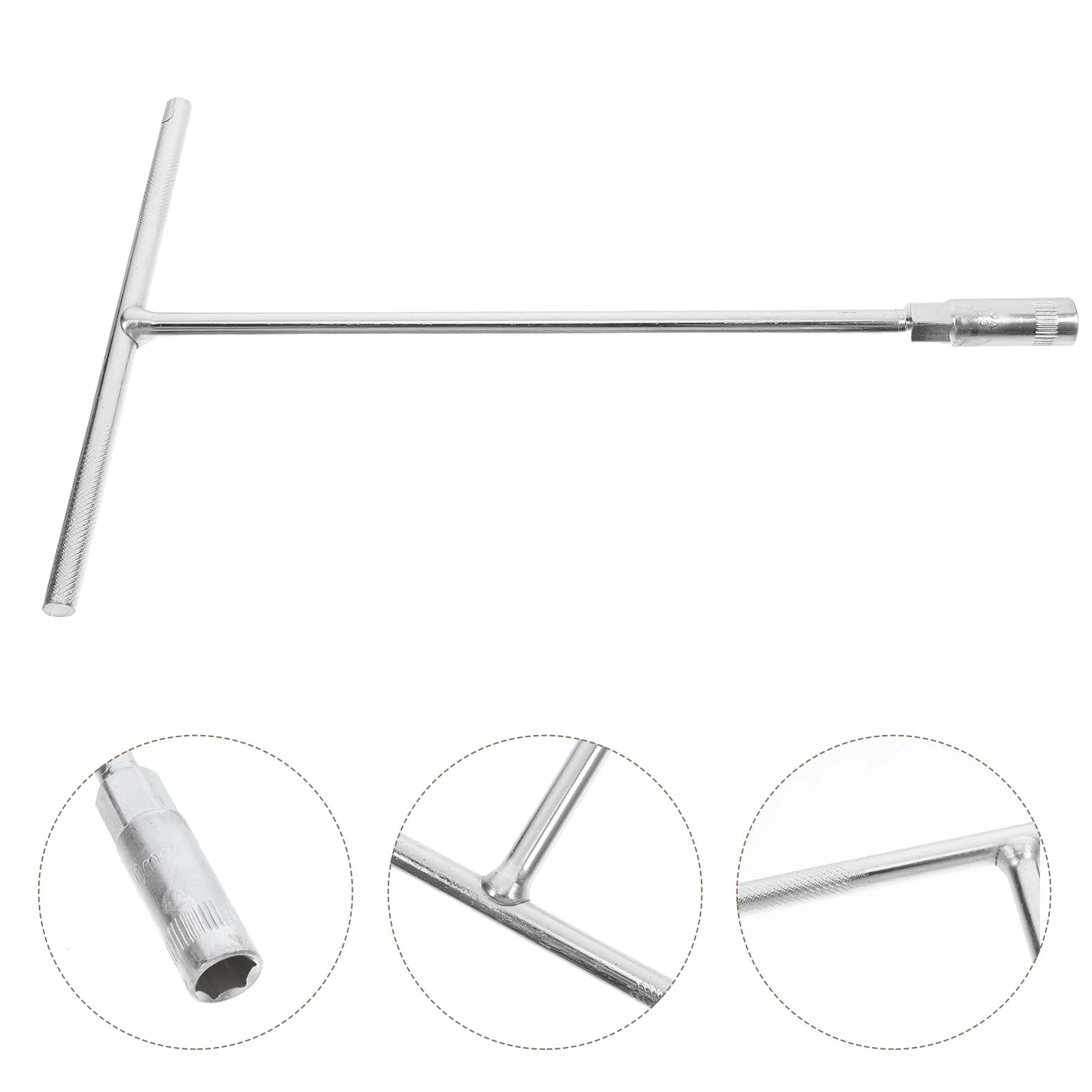 

Ergonomic T-Handle Socket Wrench 10Mm Multi-Purpose Hexagon Wrench Extended Design Thickened Outer Metal Repair Tool Car Bike