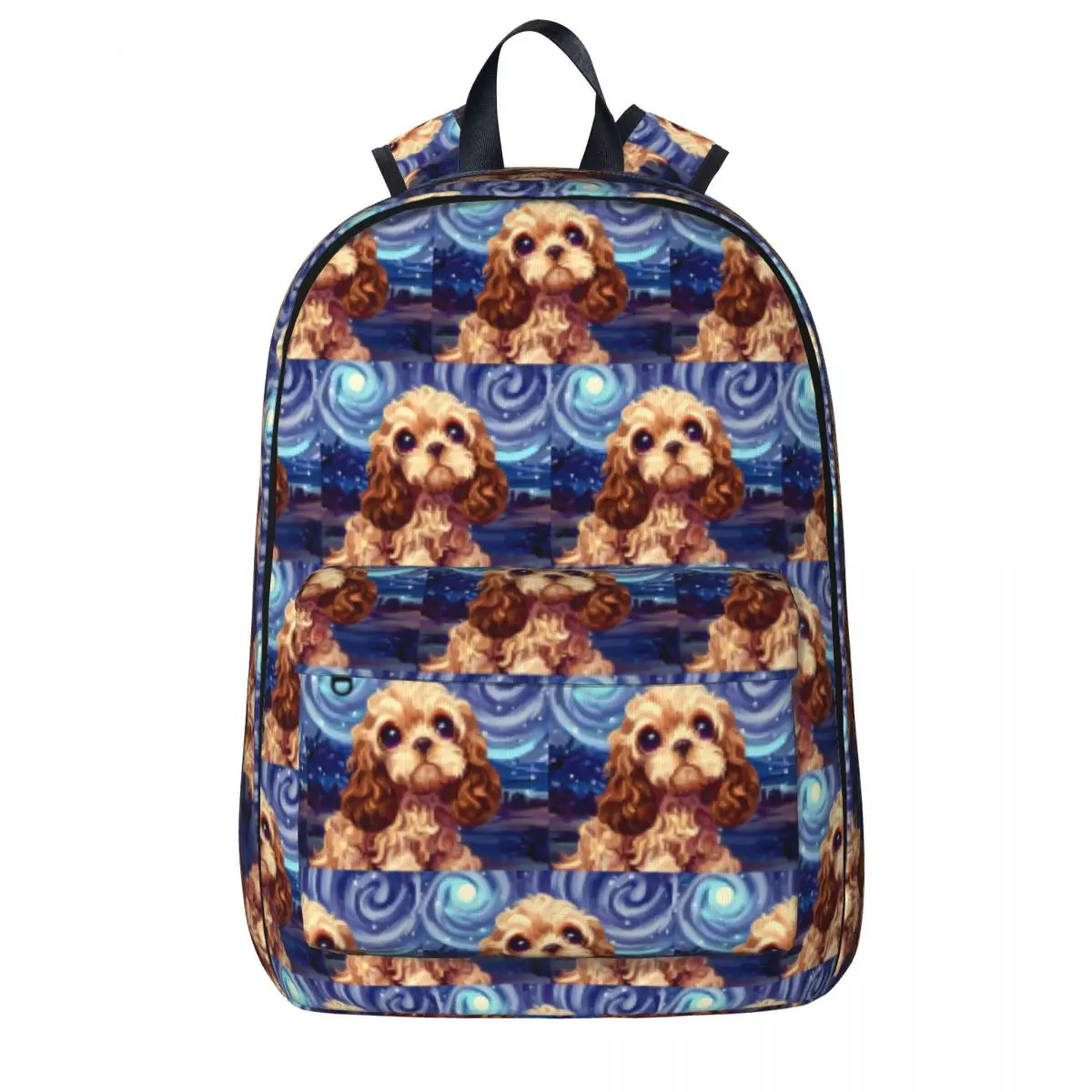 

Cocker Spaniel Starry Night Backpacks Large Capacity Student Book bag Shoulder Bag Laptop Rucksack Children School Bag