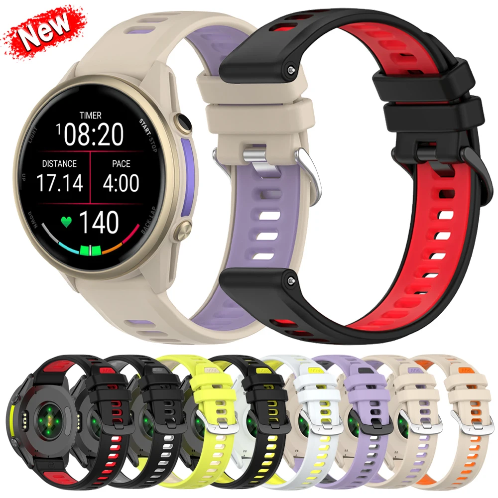 Официальный силиконовый мягкий ремешок 22 мм для умных часов Garmin Forerunner 970, браслет Forerunner 965 745 955 935 945, спортивный браслет