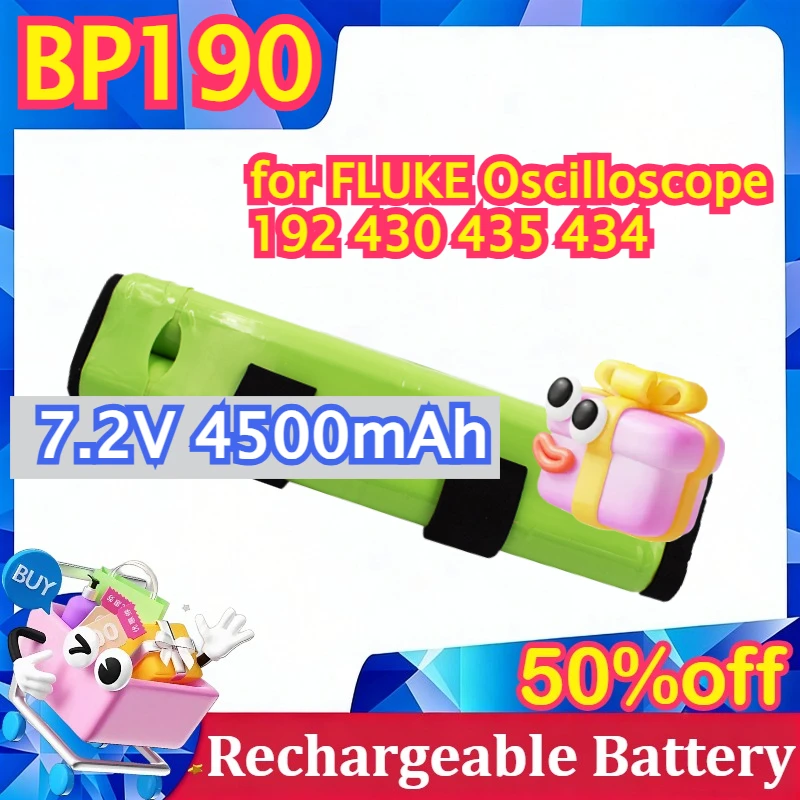 

BP190 7.2V 4500mAh High Quality Ni-MH Battery for FLUKE Oscilloscope 192 430 435 434