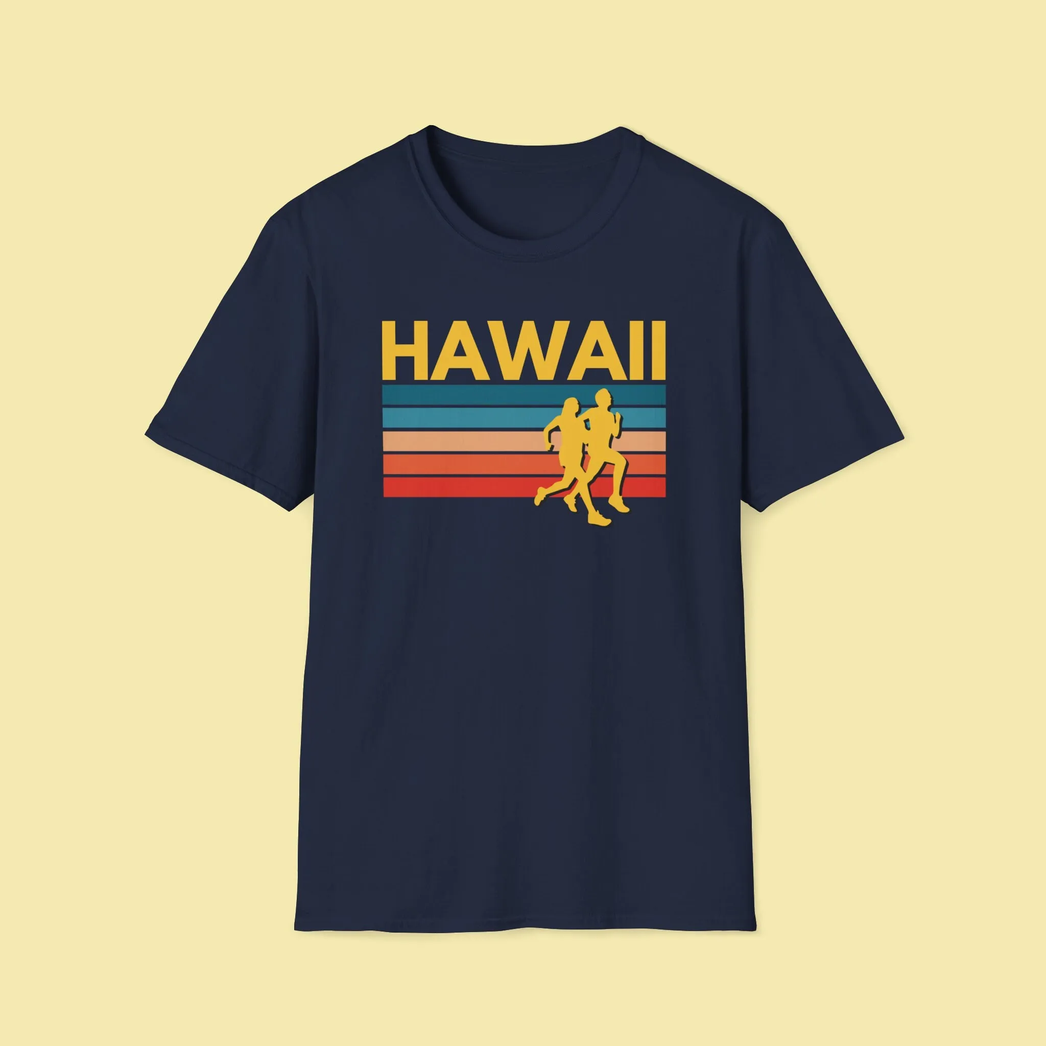 Retro Hawaii Running T Shirt S Jogging Marathon Runner Long Distance Track Field 26 2