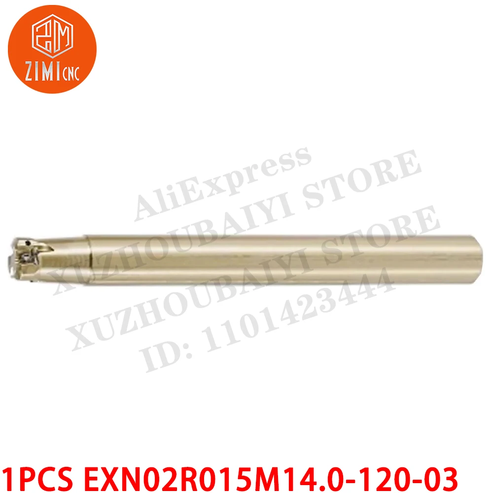 1 قطعة EXN02R015M14.0-120-03 قضيب ثقب قابل للفهرسة من فولاذ التنغستن حامل أداة الطحن الطرفي للتشغيل الخشن والطحن بتغذية عميقة 90 درجة