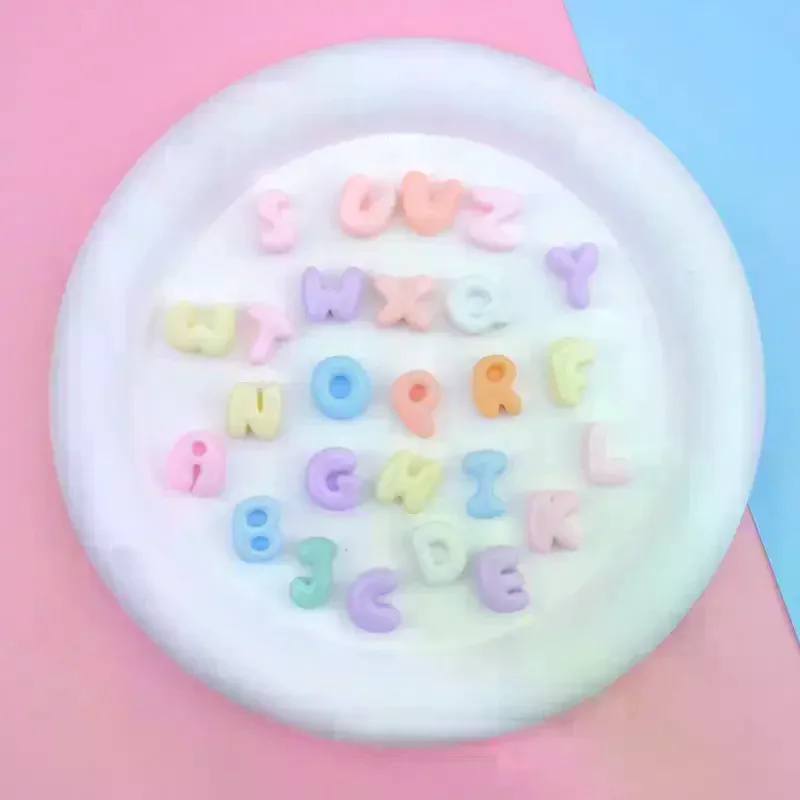 Handmade Mini Letter Charms Cute DIY Phone Cases Hair Clips Shoes Accessories Random Color