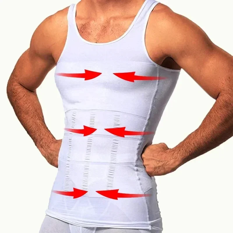 

Men's slimming and shaping tight fitting clothes abdominal tight fitting clothes hidden feminine chest summer casual sports top
