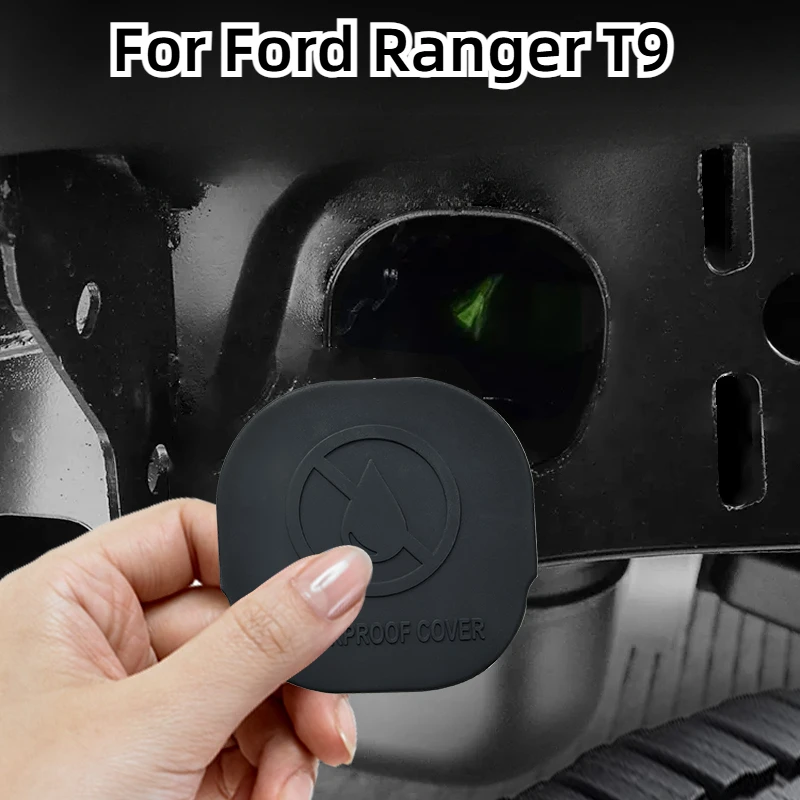 For Ford Ranger T9 2022 2023 2024 Accessories Rear Axle Rubber Protective Cover Back Frame Beam Sealing Sandproof Mat 2PCS