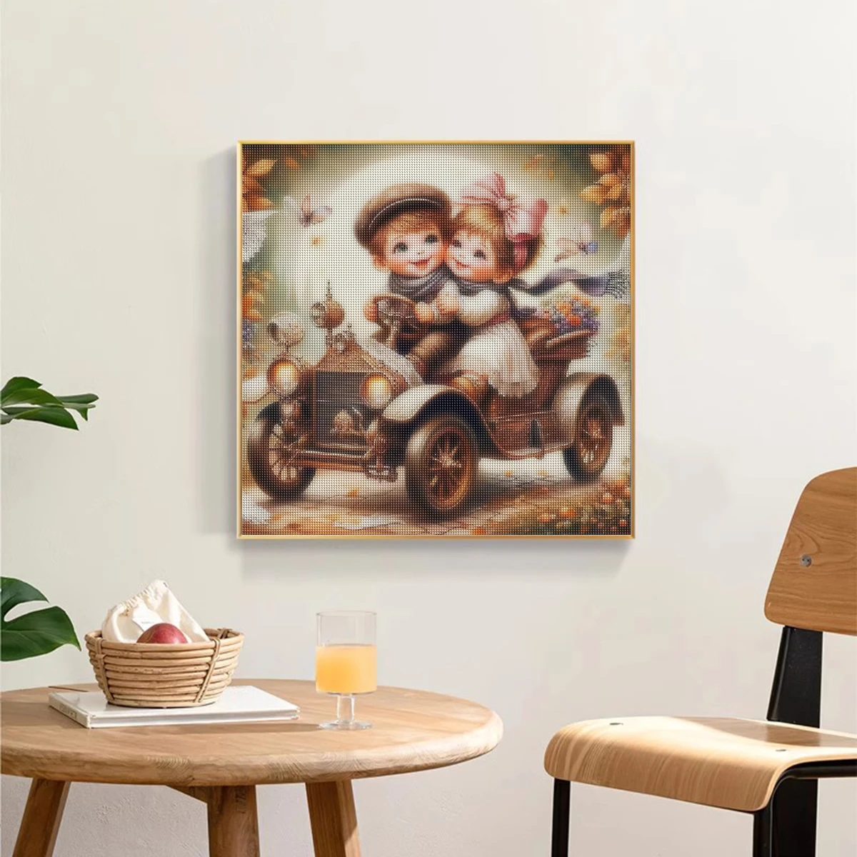 Diy Diamond Painting Library Scenery Full Diamond Mosaic Art Rhinestone Landscape Home Decoration view 3