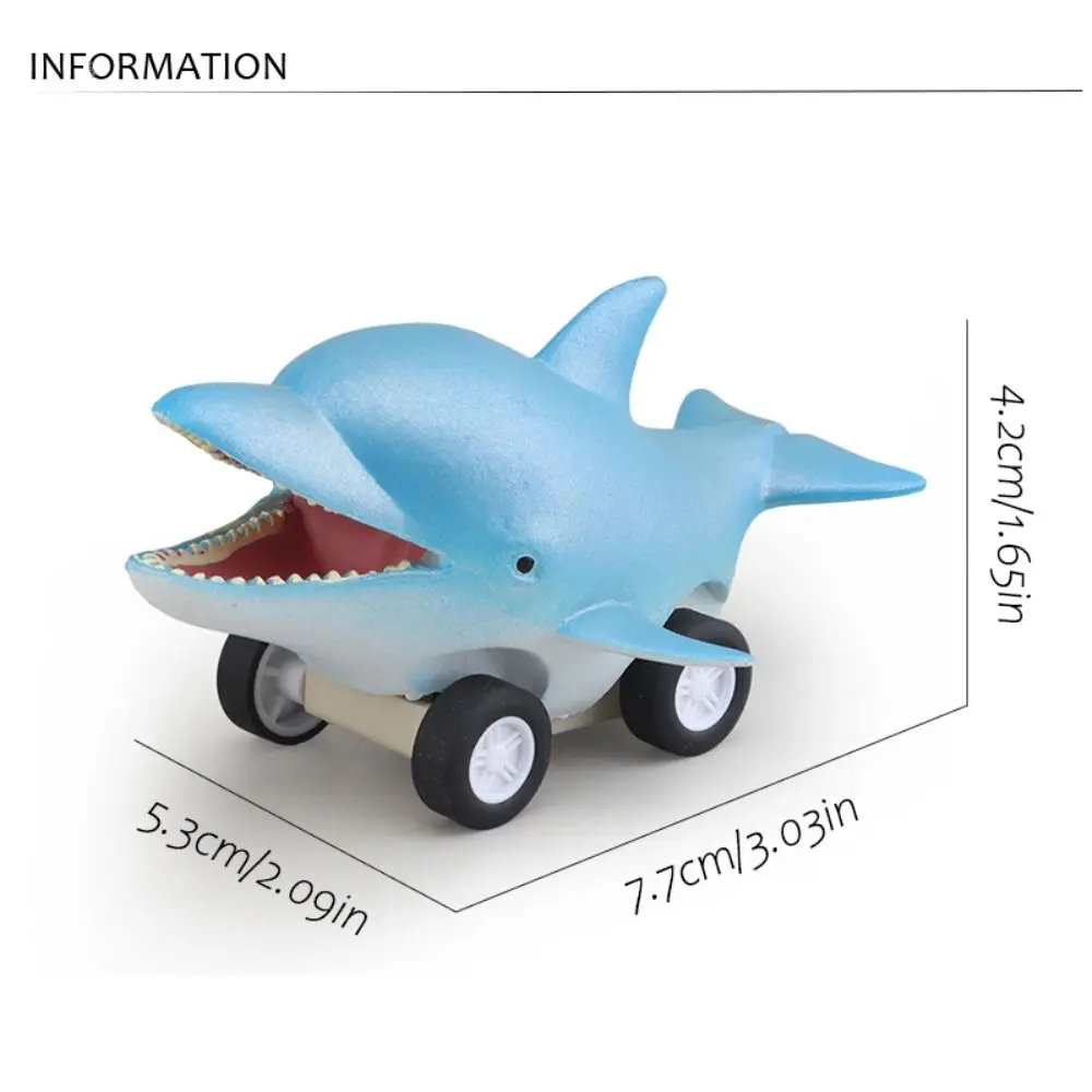 Créatif grand requin blanc presse et Go voiture baleine requin mignon dauphin inertie voiture Cool Mini tueur baleine retirer voiture fête