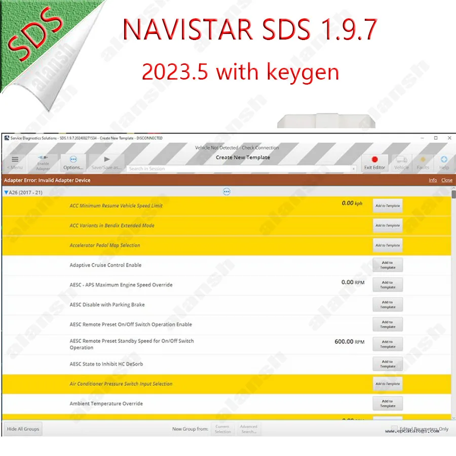 For NAVISTAR SDS 2023.5 1.9.7 Service Diagnostics Solutions Professional Software + Nitro