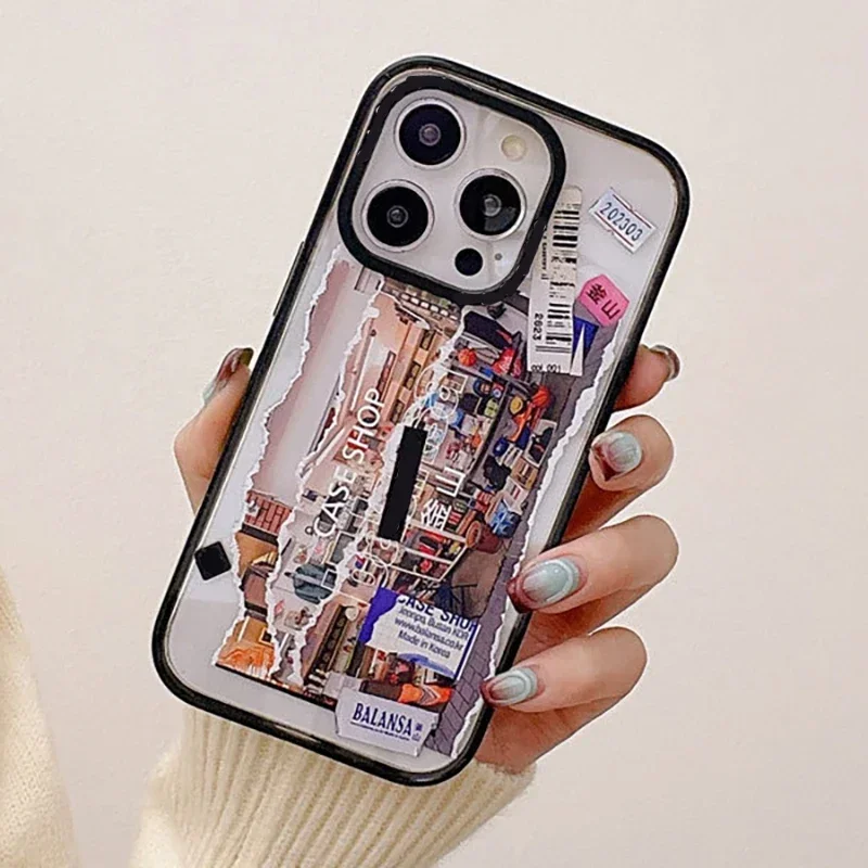 

Busan City South Korea Upgrade Acrylic Border Phone Case Cover for IPhone 11 12 13 14 15 16 Pro Max Case for IPhone 16 Pro Max