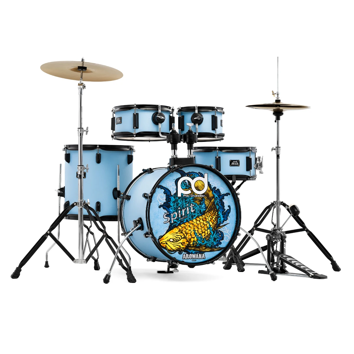 Series Professional High Quality Acoustic Jazz Drum Kit PVC Percussion Instrument With Musical Function