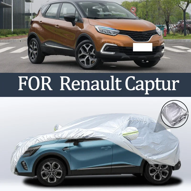 

For Renault Captur Car Cover Outdoor Protection Covers Snow Sunshade Waterproof Dustproof Exterior UV Car Accessories