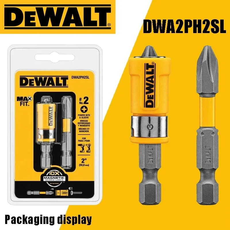

DEWALT DWA2PH2SL 2-Inch Impact Phillips Head Screwdriver Bit Set with Rotating Magnetic Suction Cup for Enhanced Grip And Contro