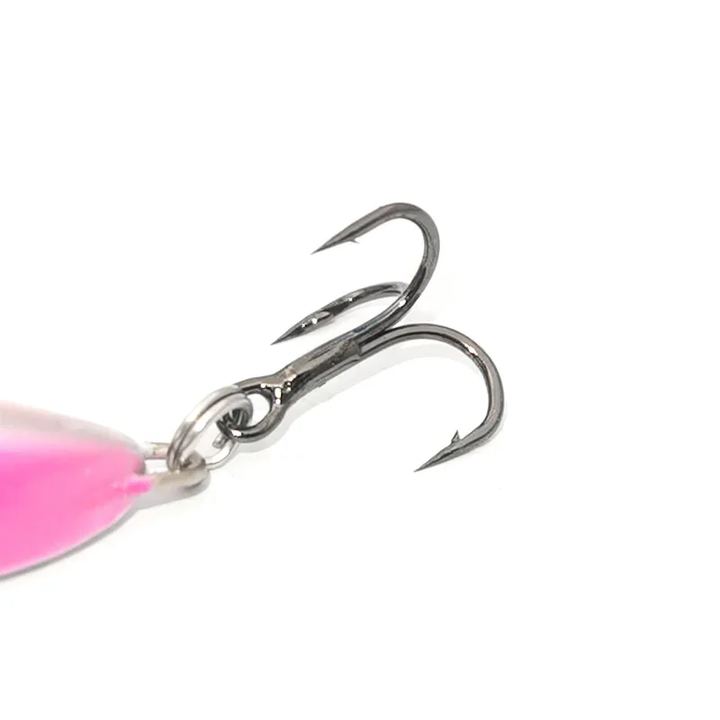 OUTKIT New 4.5g/7.5g Metal VIB Micro Fishing Lure Spinner Sinking Rotating Spoon Pin Crankbait Sequins Baits Fishing Tackle