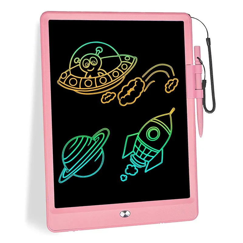 LCD Writing Tablet, 10 Inch Colorful Toddler Doodle Board Drawing Tablet, Erasable Reusable Electronic Drawing Pads