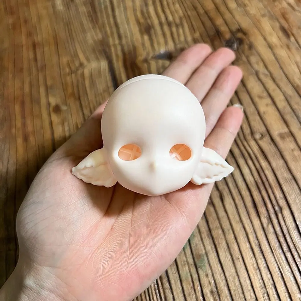 New Handmade 1/6 MJD Doll Head Soft PVC Half-White Skin No Makeup Doll Head DIY No Makeup BJD Doll's Head Practice Makeup