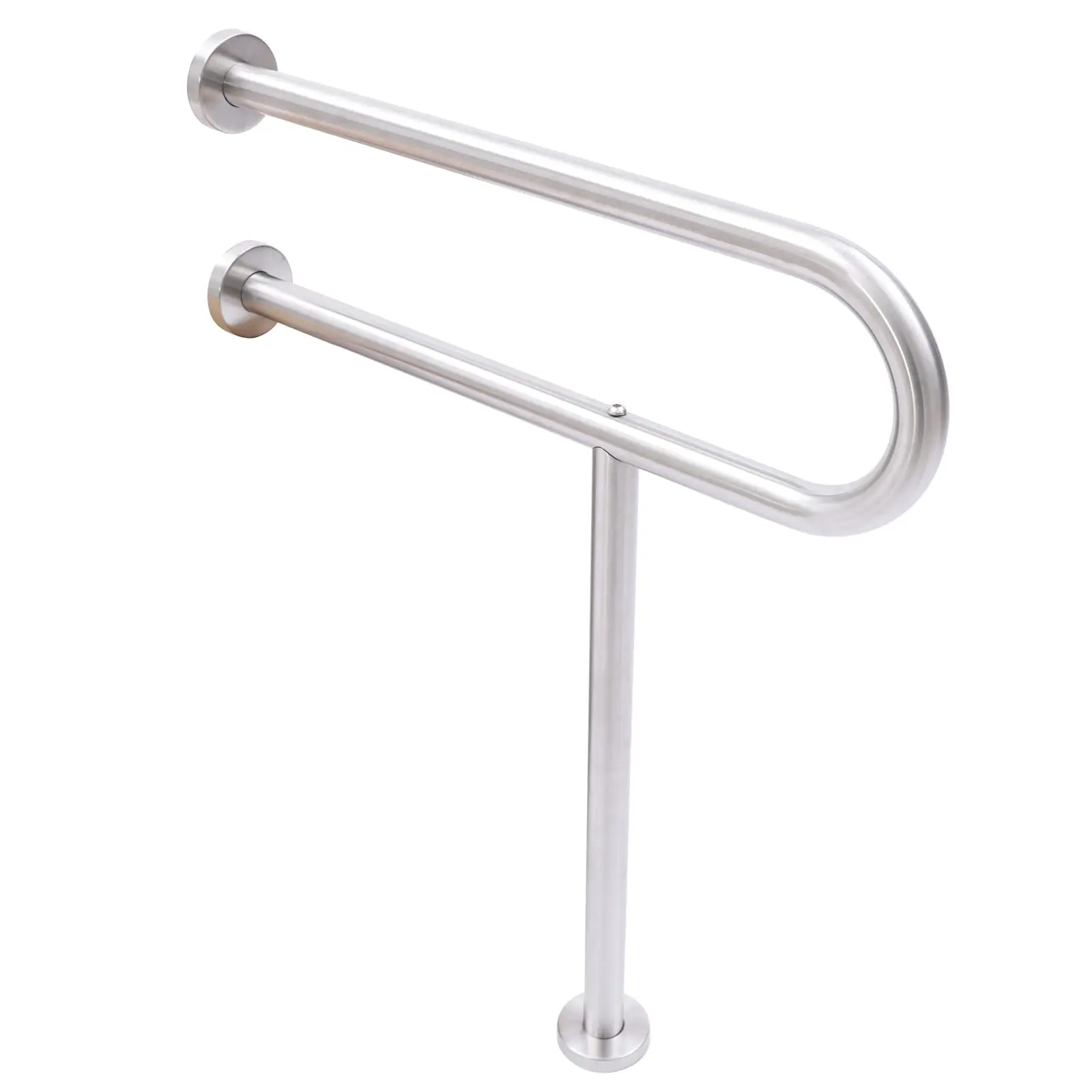 Trilhos de segurança para banheiro de aço inoxidável, trilhos de segurança ajustáveis para idosos e deficientes e chuveiro, banheiro dobrável