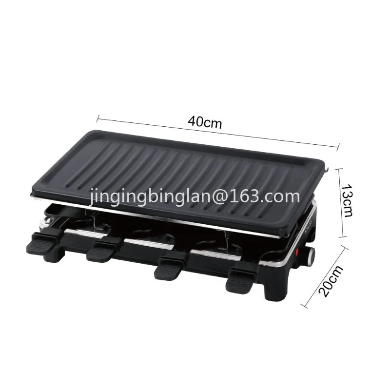 Multifunctional barbecue grill supplied by the manufacturer  2026 Multi-layer pull-out frying pan BBQ grill Electric baking pan