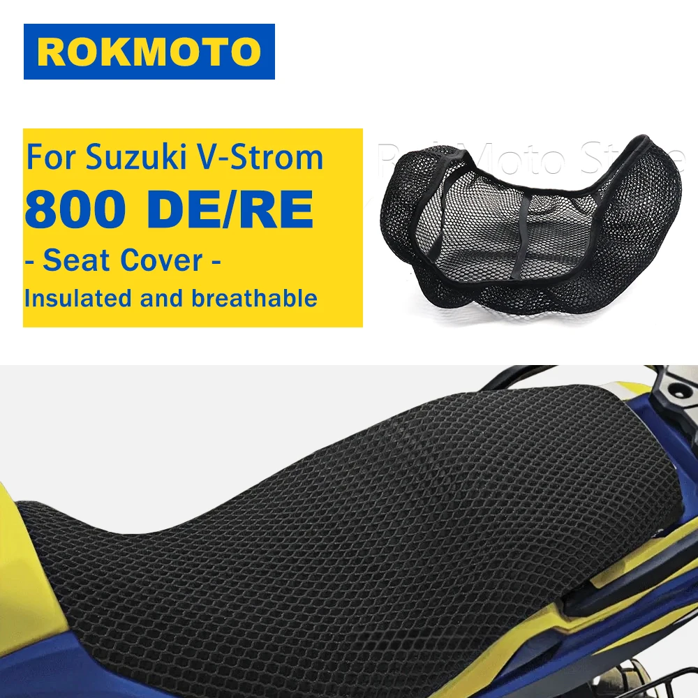 For Suzuki V-Strom Vstrom 800DE 800RE 800 DE RE Adventure Motorcycle Protecting Cushion Seat Cover Breathable Comfortable