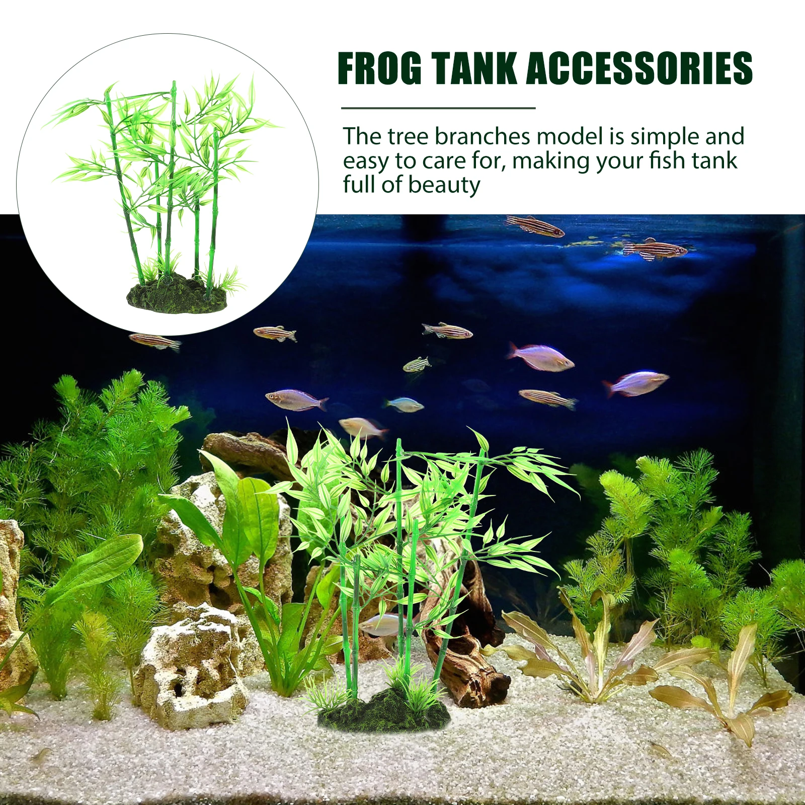 

Artificial Bamboo Small Plant Fake Bamboo Fish Tank Decor Decor Large Fish Tank Aquarium Landscaping Plant Decorations