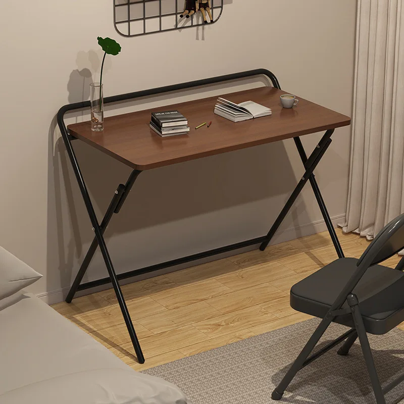 Foldable computer desk, student household, small apartment bedside table, school dormitory
