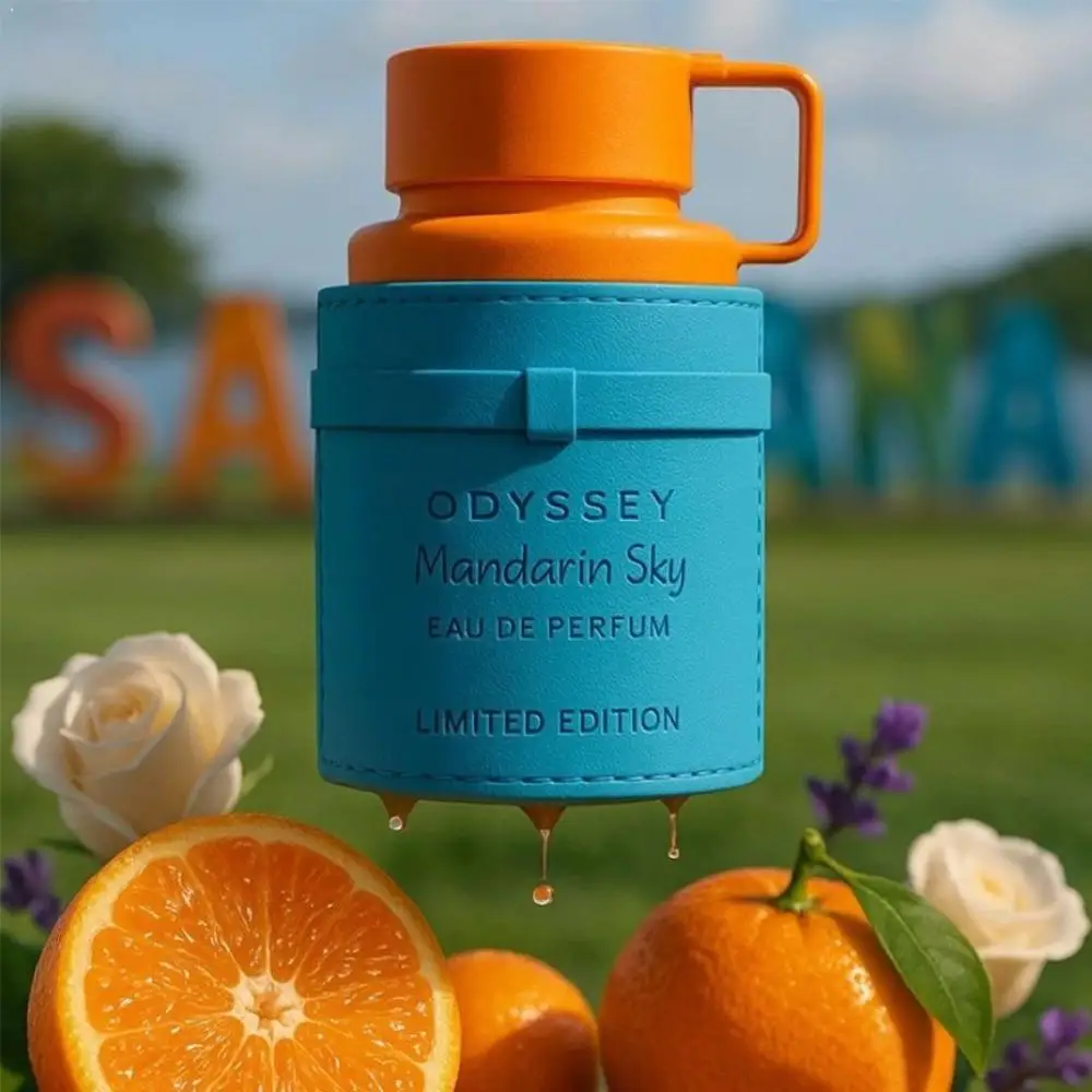 Perfume Armaf Odyssey Mandarin Sky Edición Limitada, Aroma Duradero a Naranja, Lavanda y Madera de Sándalo, Aroma Cítrico Fresco y Amaderado, EDP