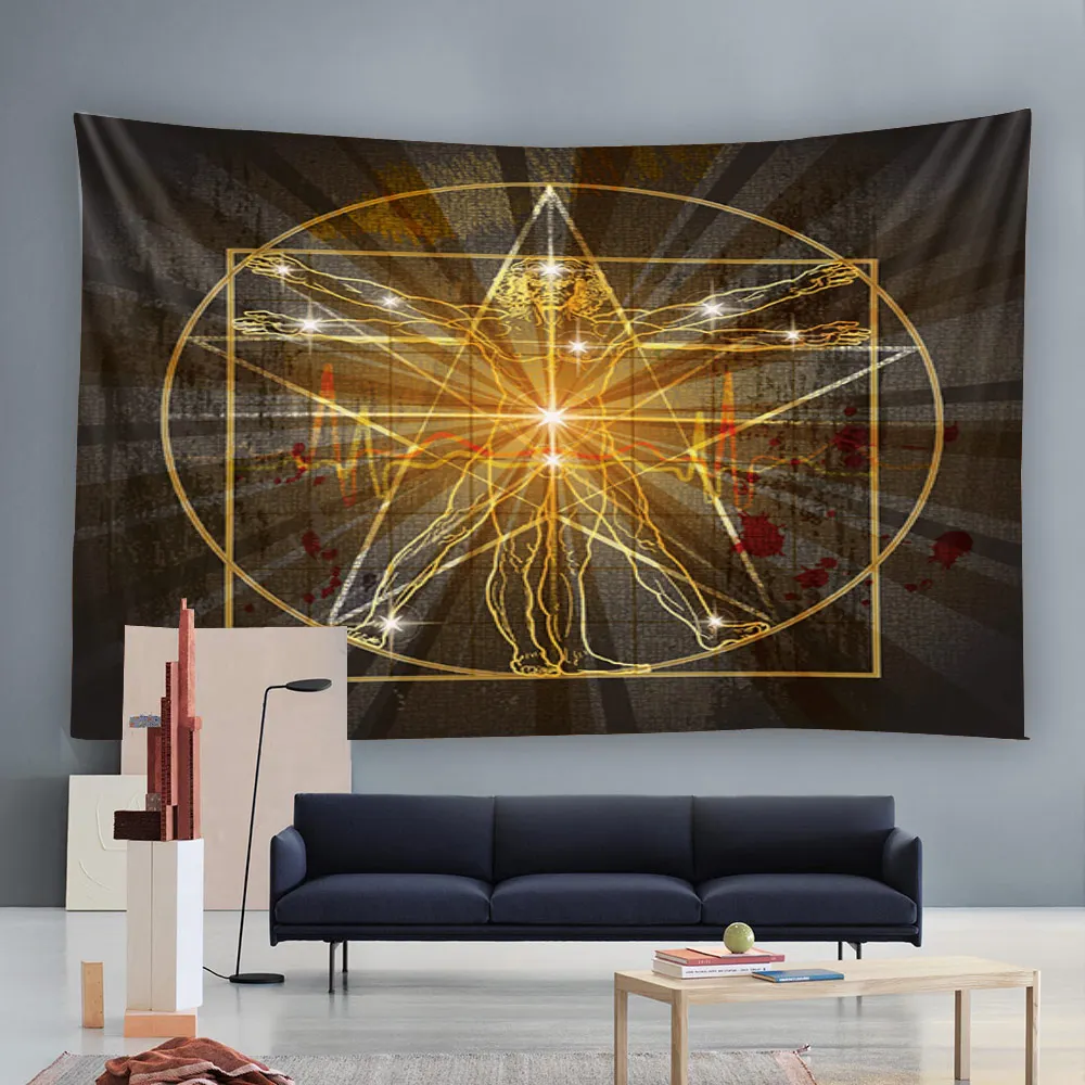 Magic Chakra Wall Hanging Tapestry Boho Art Deco Blanket Curtain Bedroom Living Room Decor