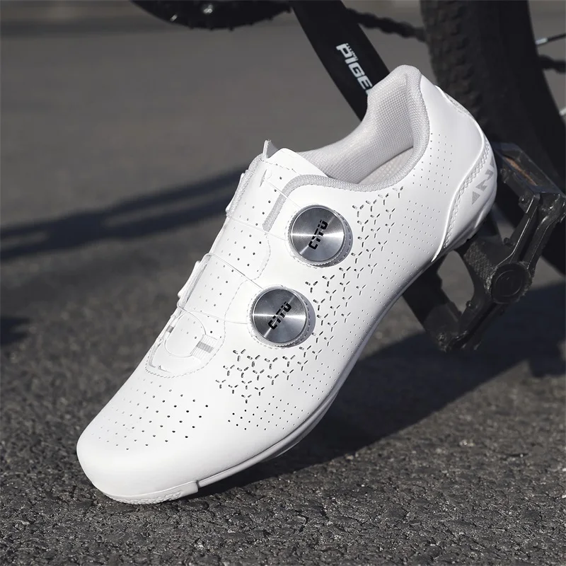 Herren Fahrradschuhe Radsport Schnellverschluss-Schuhe MTB Rennrad Unisex Profi-Rennschuhe Modische Gummi-Flachschuhe – Detail 5