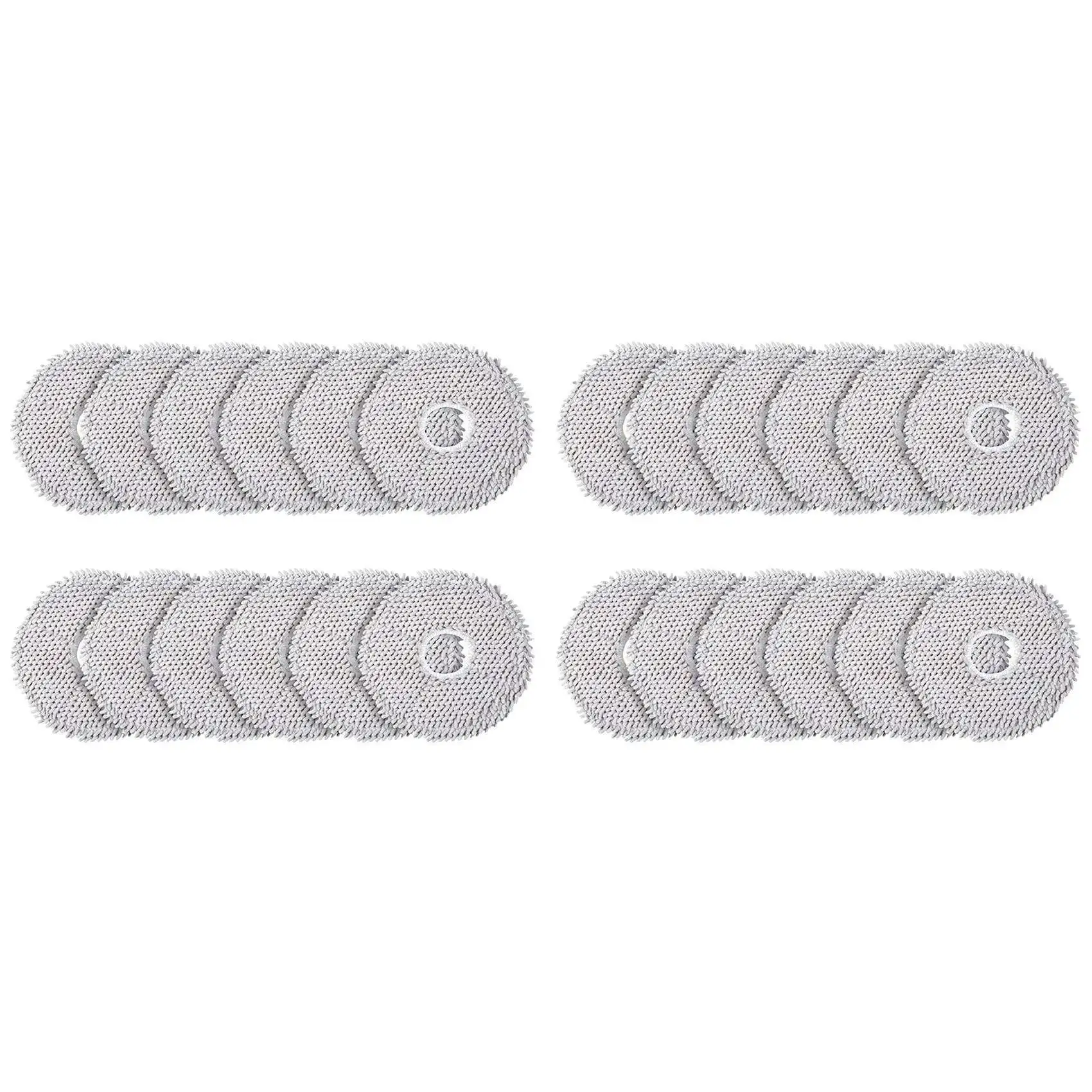 ABUD-Pack da 24 salviette per Xiaomi X10+&Dreame L10S Ultra/L10 Ultra Robot aspirapolvere, accessori per mop bagnati in microfibra