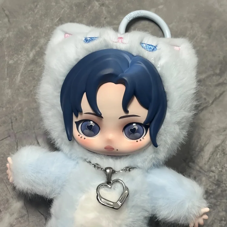 Original PopMart Aespa Fluffy Friends Serie Blindbox Weiche Puppe Schlüsselanhänger KPOP Idol Merch Niedliche Schreibtischdekoration Geschenk für Fans Spielzeug – Detail 9