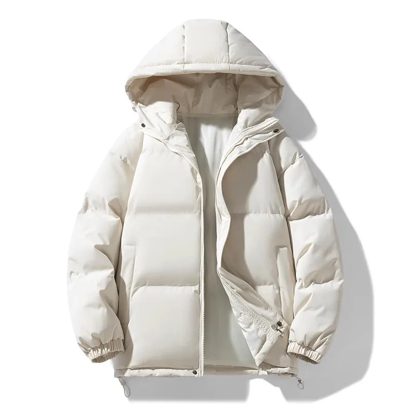 2025 inverno quente parkas homens casacos acolchoados de algodão jaquetas puffer ao ar livre casaco com capuz casual blusão casaco grosso jaqueta masculina