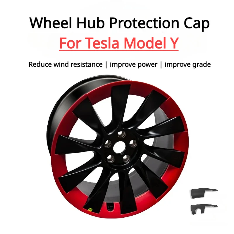 

4pcs/set Wheel Hub Protection Cap for Tesla Model Y Wheel Replacement Cover Rim 20Inch ABS Modification Exterior Accessories2023