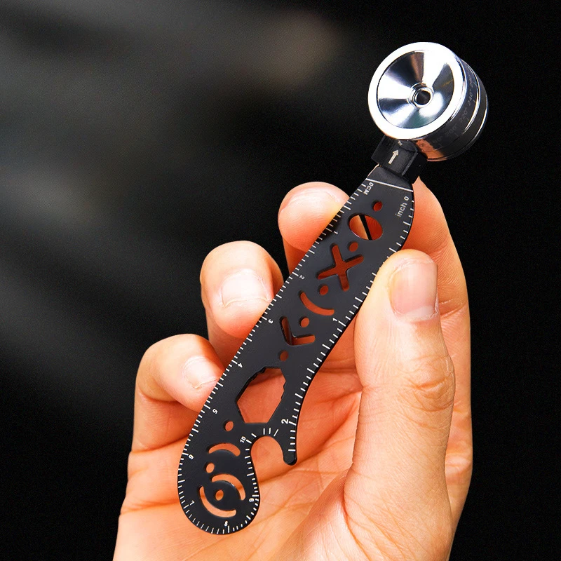 مسطرة رسم بوصلة متعددة الوظائف من الفولاذ المقاوم للصدأ، لوحة رسم مغناطيسية، لوحة رسم دائرية مساعدة إبداعية