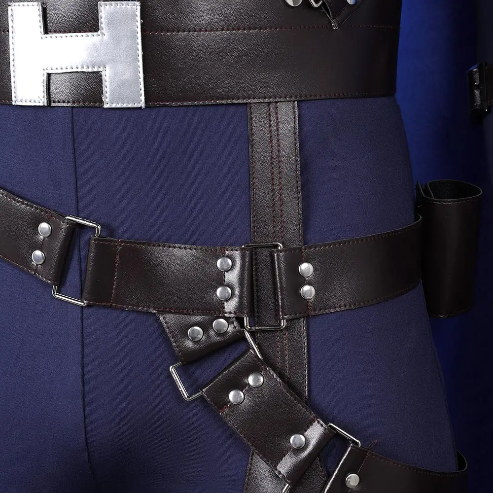 Final Fantasy 7 Cloud Strife Cosplay Kostüm Verkleidung für erwachsene Männer Kleidung Umhang ff7 Fantasia Outfit Halloween Karneval Anzug