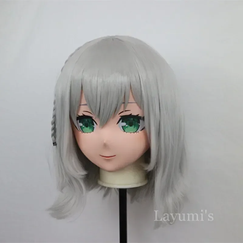 (B85) Customized Lifesize Mask Crossdressing with Backshell Silicone Anime Genshin Impact Noelle Kigurumi Mask Cosplay