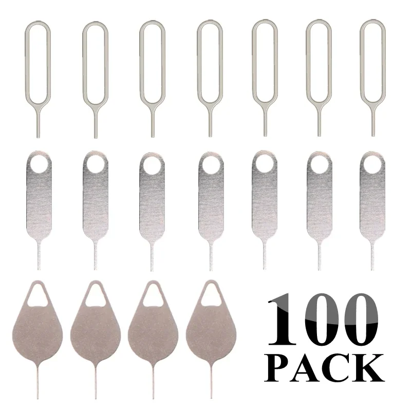 1-100pcs Metal Eject Sim Card vassoio Open Pin ago strumento chiave per telefono cellulare universale per iPhone 14 SamSung Xiaomi Apple iPad