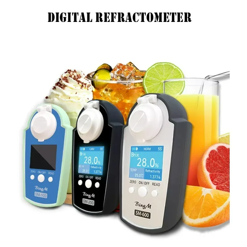 Industrial Grade Food Analysis Instrument Sugar Syrup Fruit Juice Concentration Evaluation Professional Brix Refractometer