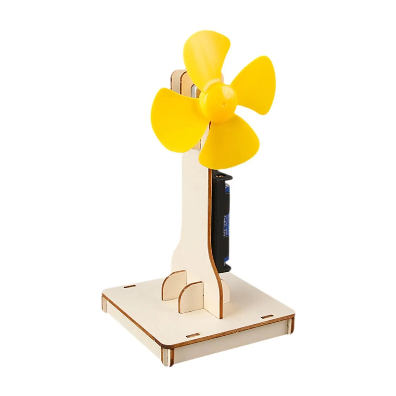 Experimento científico de aprendizagem educacional de ventilador DIY para crianças meninos meninas crianças