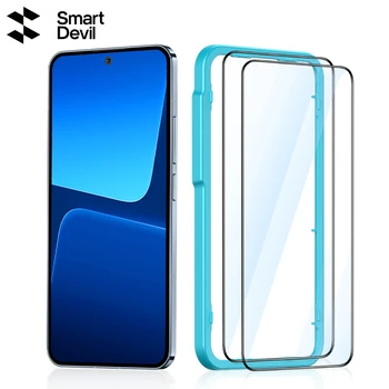 SmartDevil Full Cover Tempered Glass for Xiaomi mi 13 Screen Protector Mi 11 Lite 8 9 HD Anti Blue Ray Easy to Install