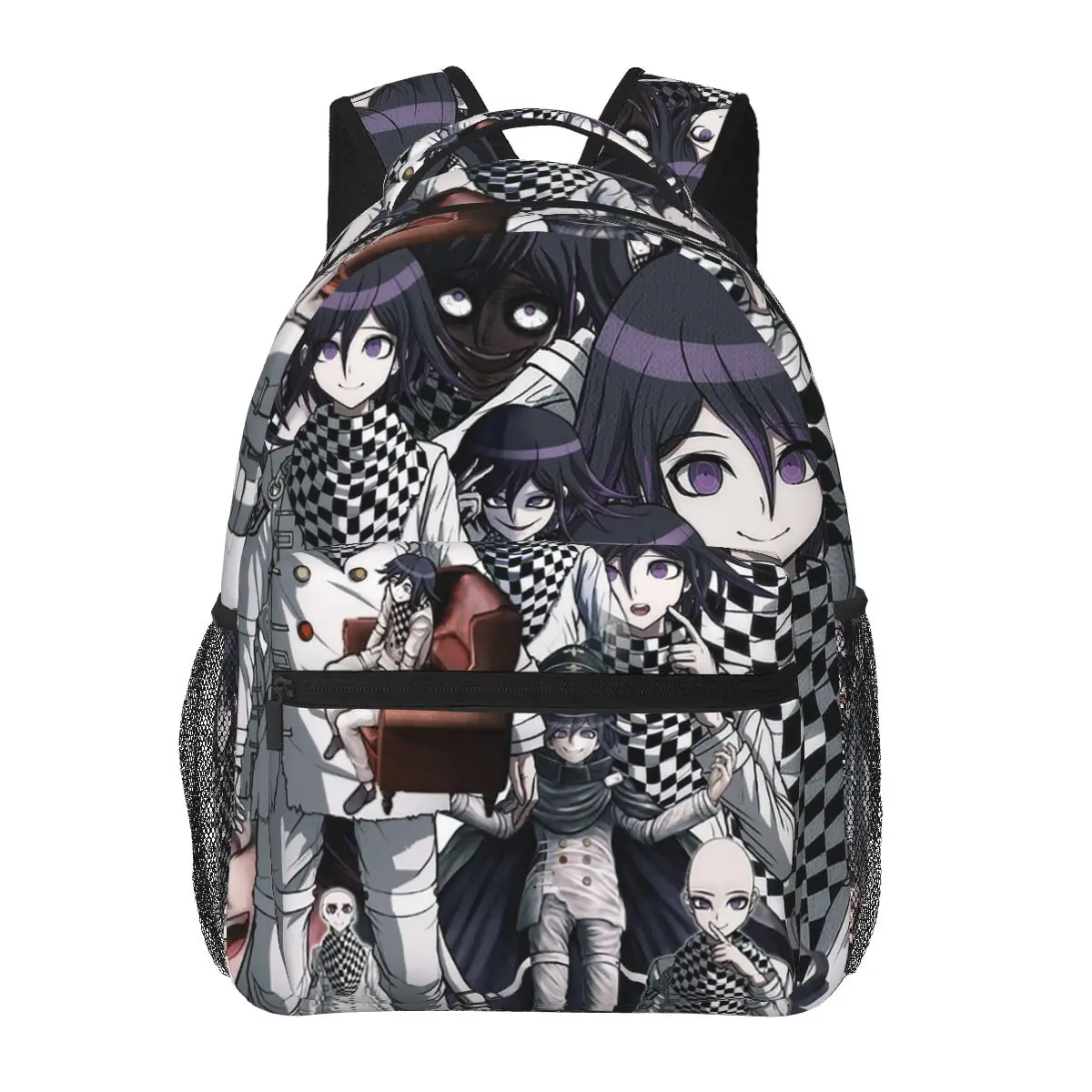 

The Kokichi Zone Backpacks Boys Girls Bookbag Students School Bags Cartoon Laptop Rucksack Shoulder Bag Large Capacity